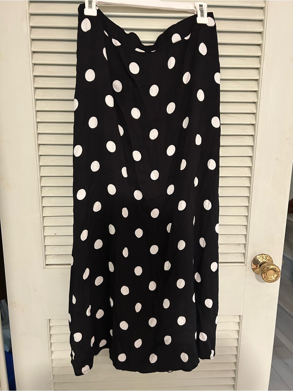 Quince Nior Large Dot long skirt size L